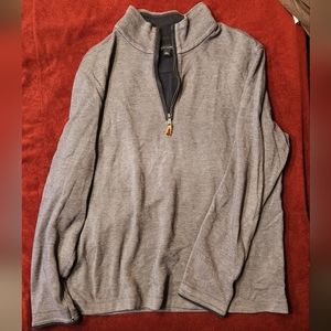 Men's Large Banana Republic quarter zip-grey